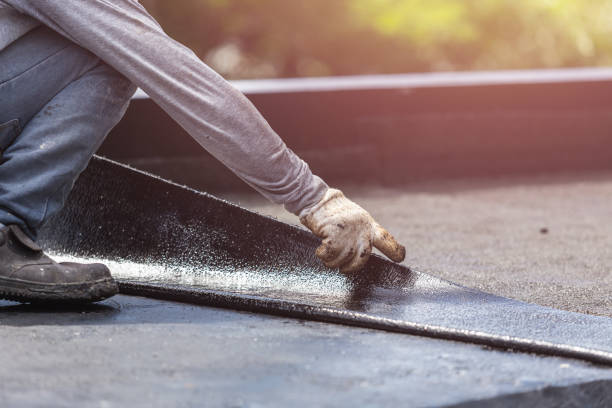 Professional Basement Waterproofing technician working in North Canton, OH